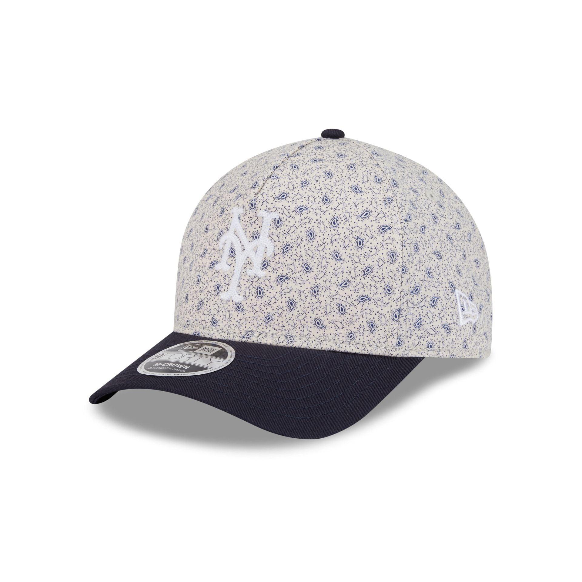 New York Mets Micro Print 9FORTY M-Crown A-Frame Adjustable Hat Male Product Image