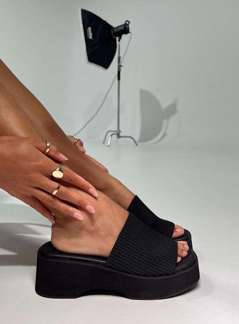 Therapy Nawty Sandals Black Product Image
