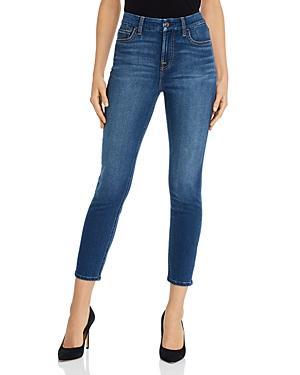 Jen 7 High Rise Ankle Skinny Jeans in Classic Medium Blue Product Image