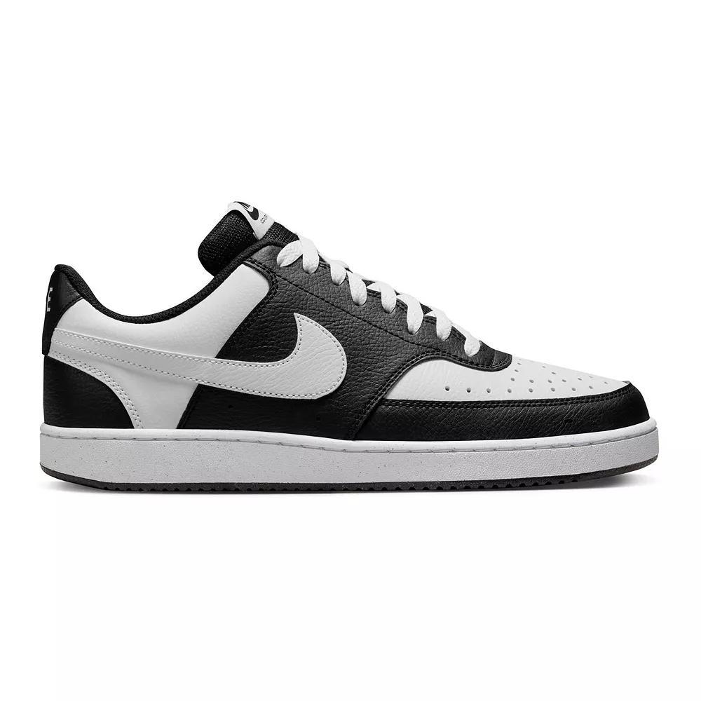 Men's Nike Court Vision Low Sneakers, Size: 12, Black White Product Image