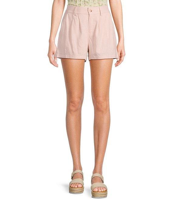 Evolutionary Solid Pleated Mid Rise Shorts Product Image