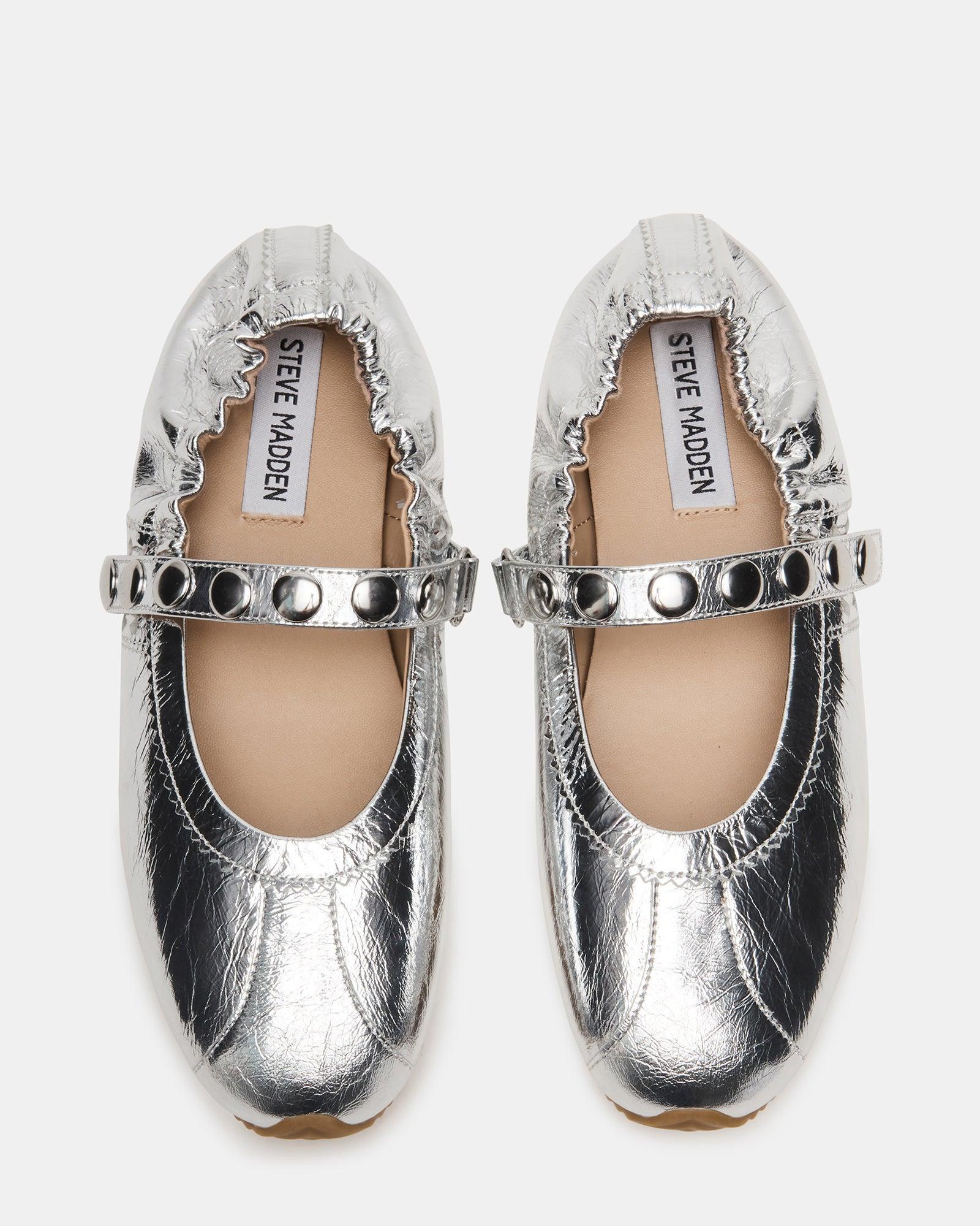 ANAYA SILVER LEATHER STUDS Female Product Image