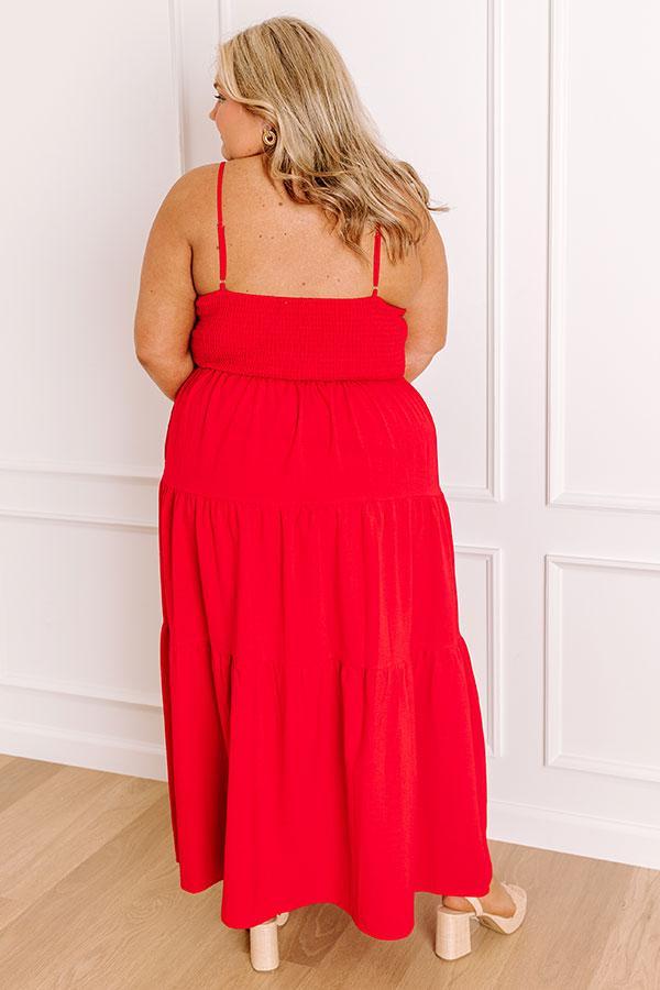 Picnic Cutie Front Tie Midi Dress Curves Product Image