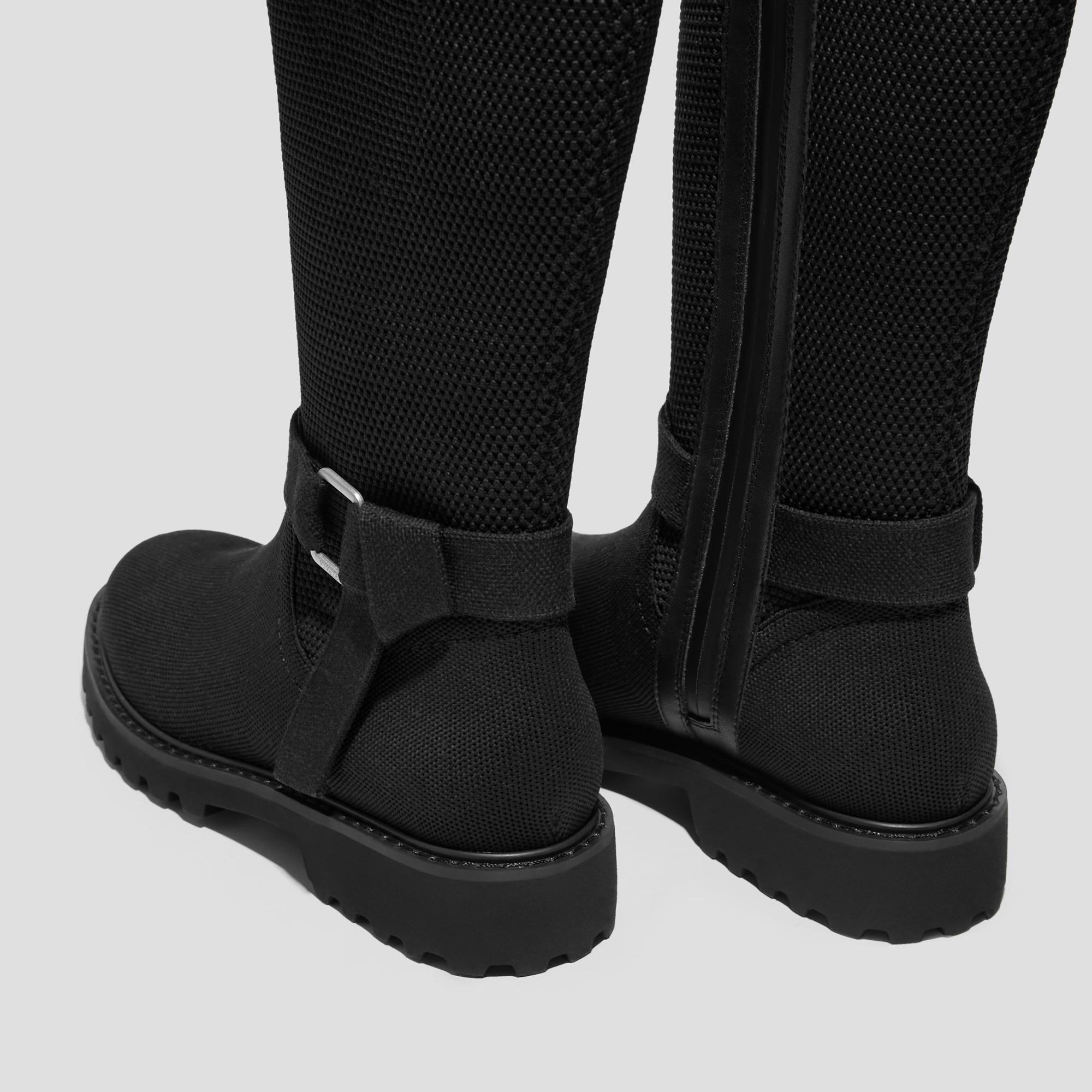 Round-Toe Mid-Calf Biker Boots (Faith) Product Image