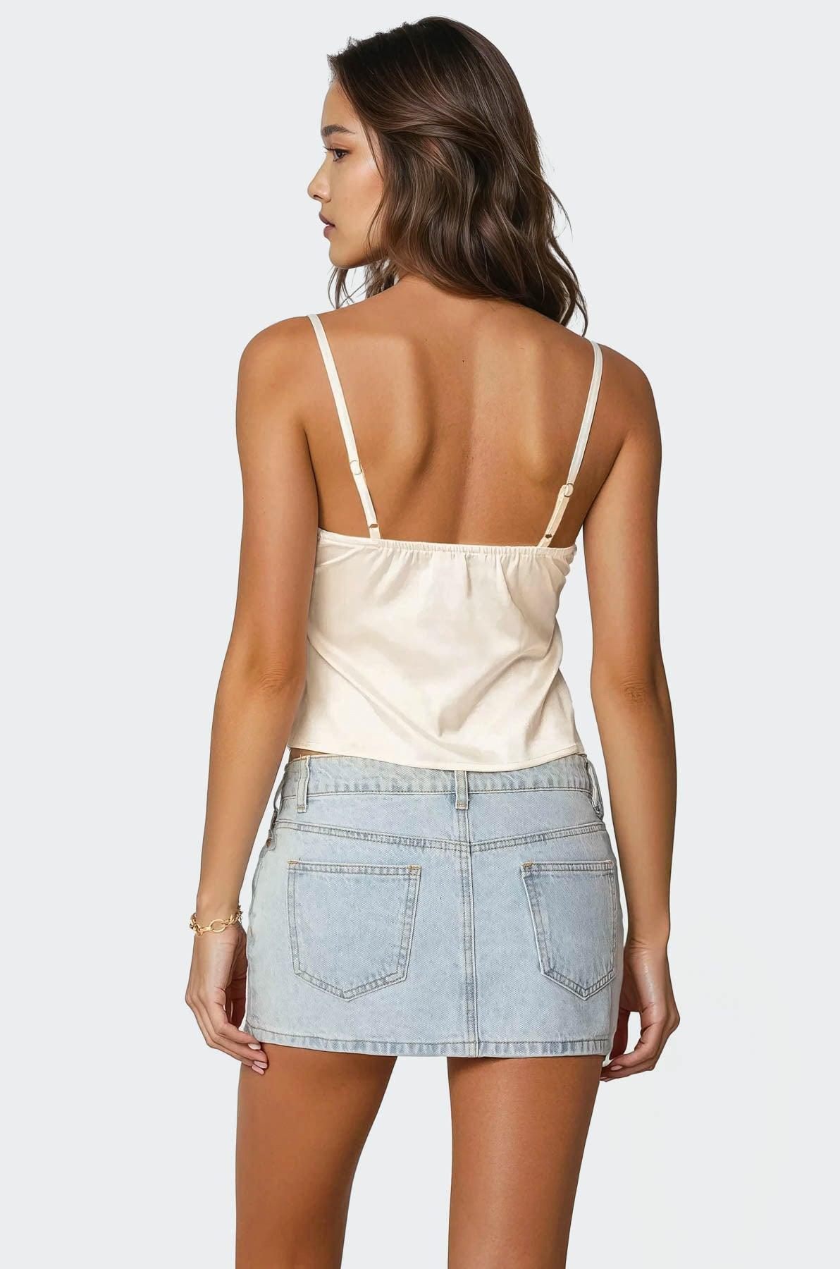 Tamar Satin Effect Tank Top Product Image
