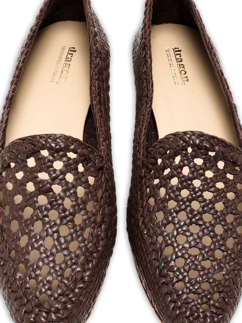 woven leather loafers Product Image