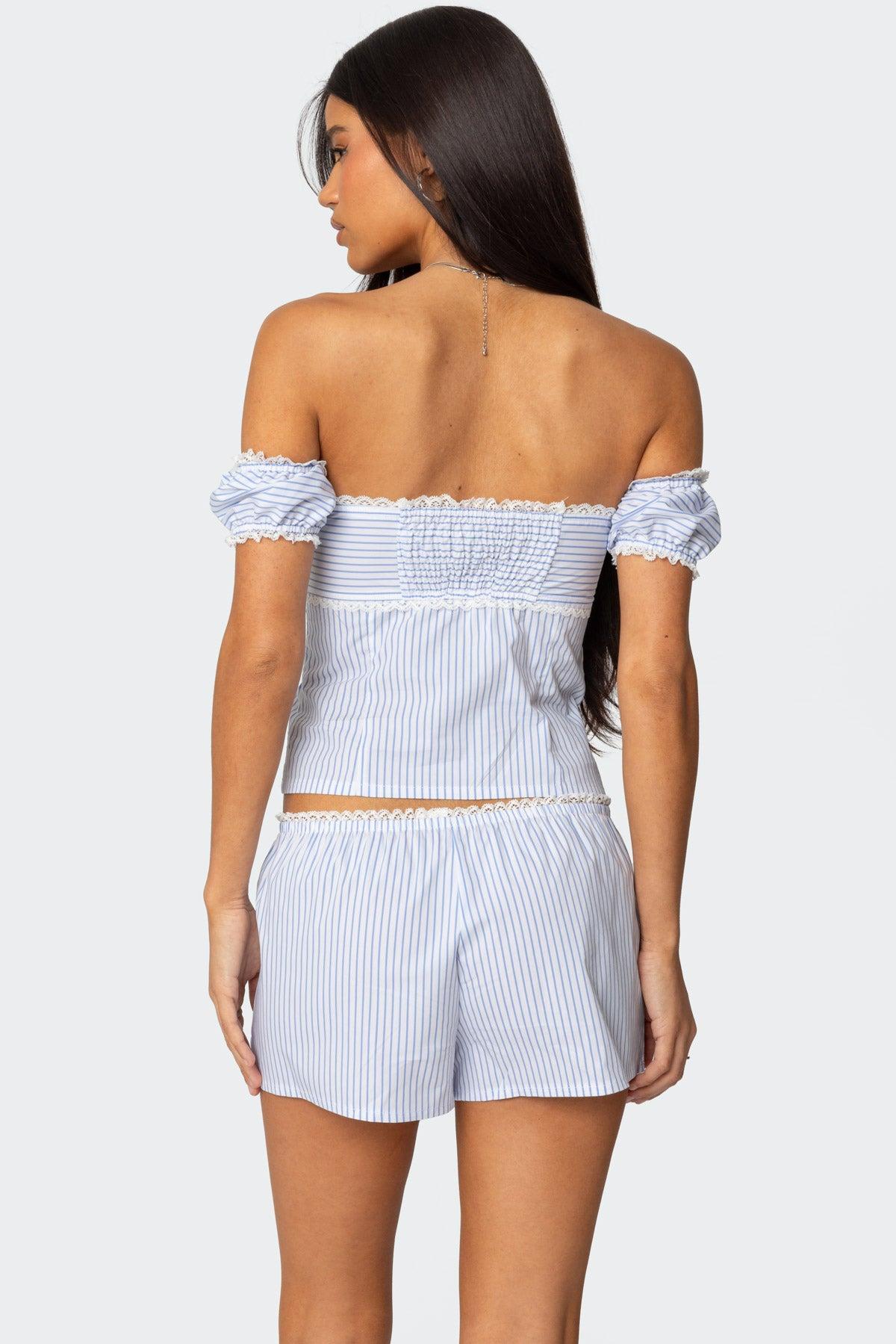 Taryn Striped Shorts Product Image