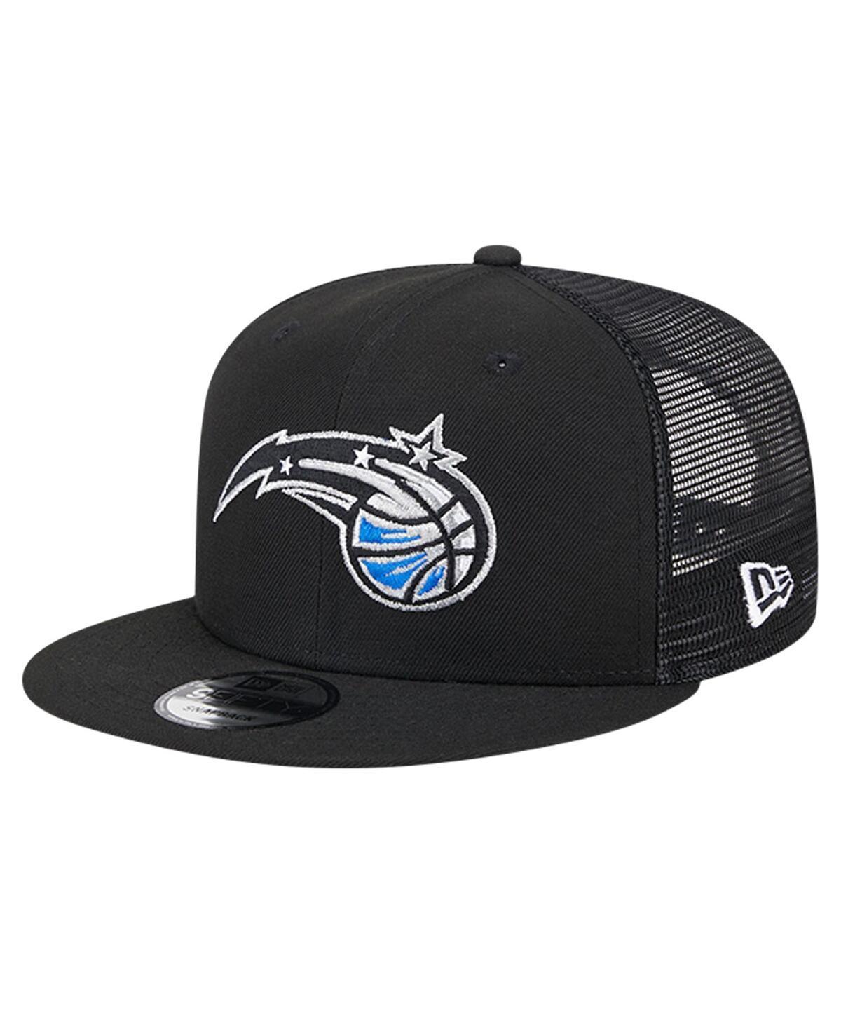 Men's New Era Black Orlando Magic Evergreen Meshback 9FIFTY Snapback Hat, Mag Black Product Image