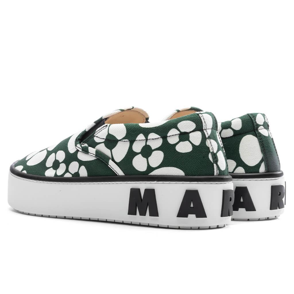Marni x Carhartt WIP Slip-On Sneakers - Dark/Green Male Product Image