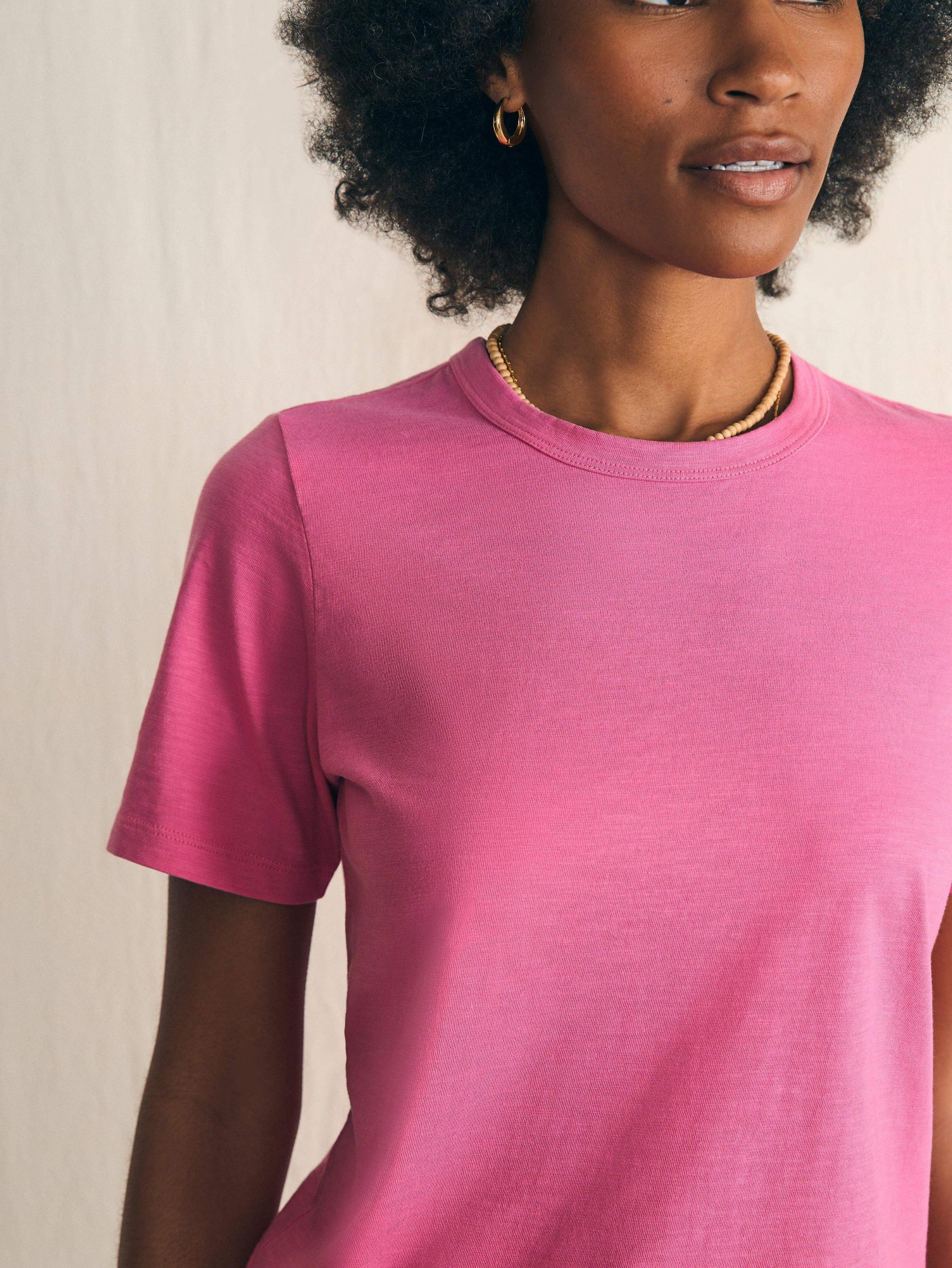 Sunwashed Crew Tee - Cone Flower Female Product Image