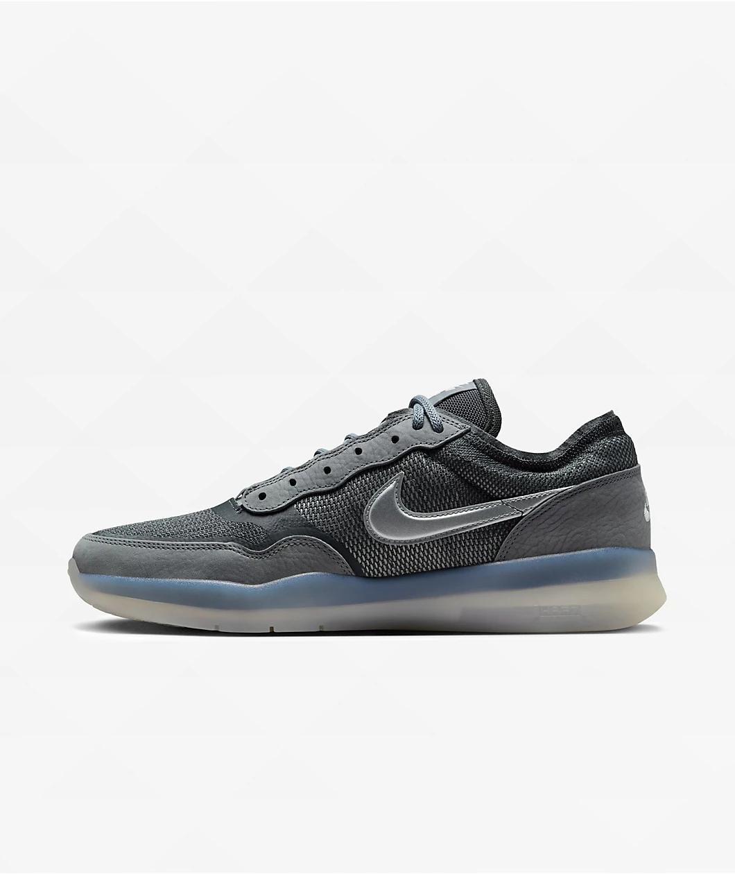 Nike SB PS8 Cool Grey, Anthracite & Metallic Silver Skate Shoes Product Image