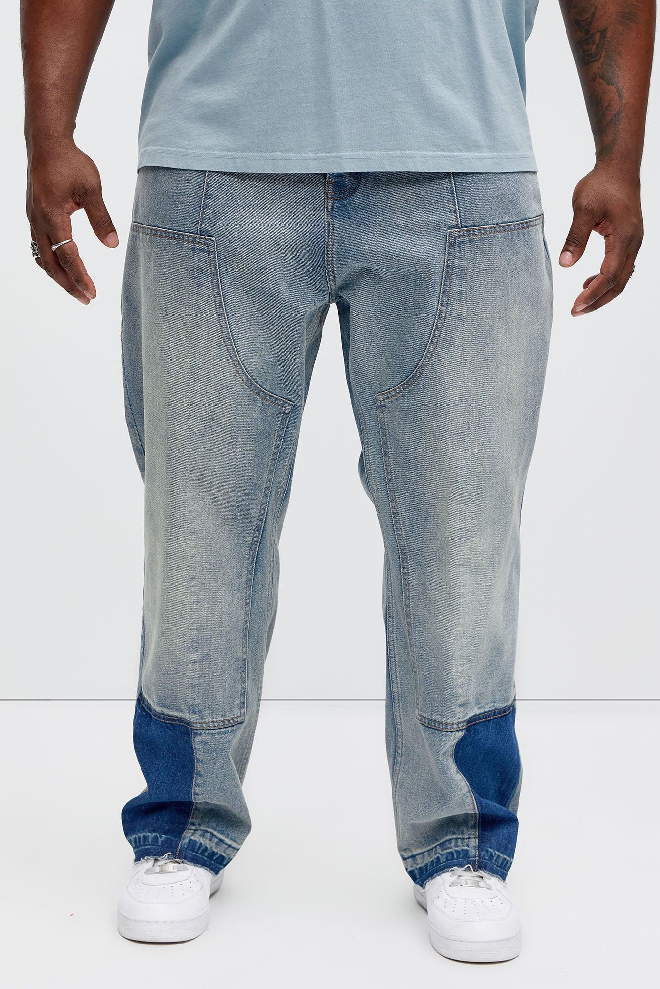 Silbano Straight Carpenter Jeans - Vintage Blue Wash Product Image
