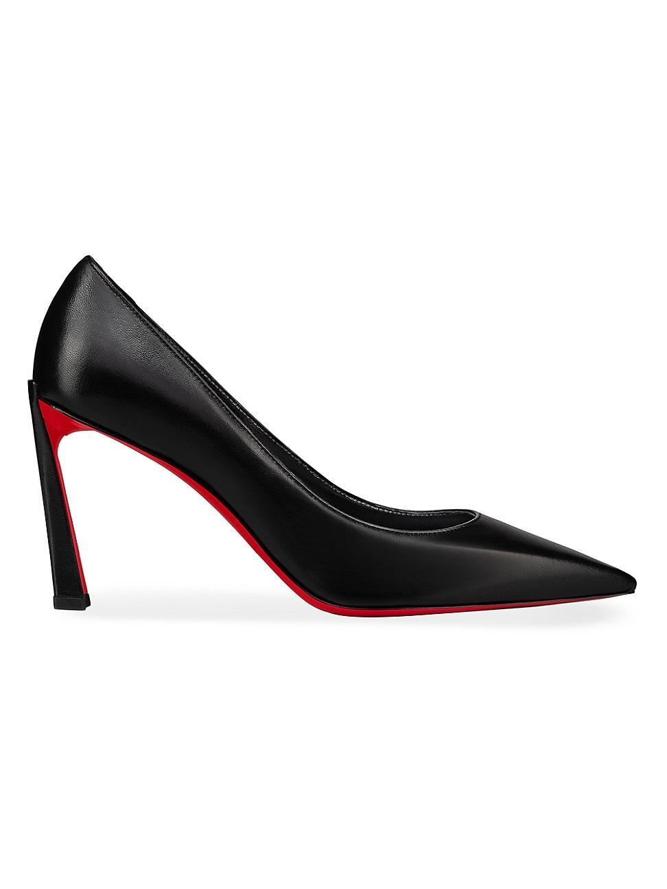Womens 95MM Imitation Pearl-Embellished Suede Pumps Product Image