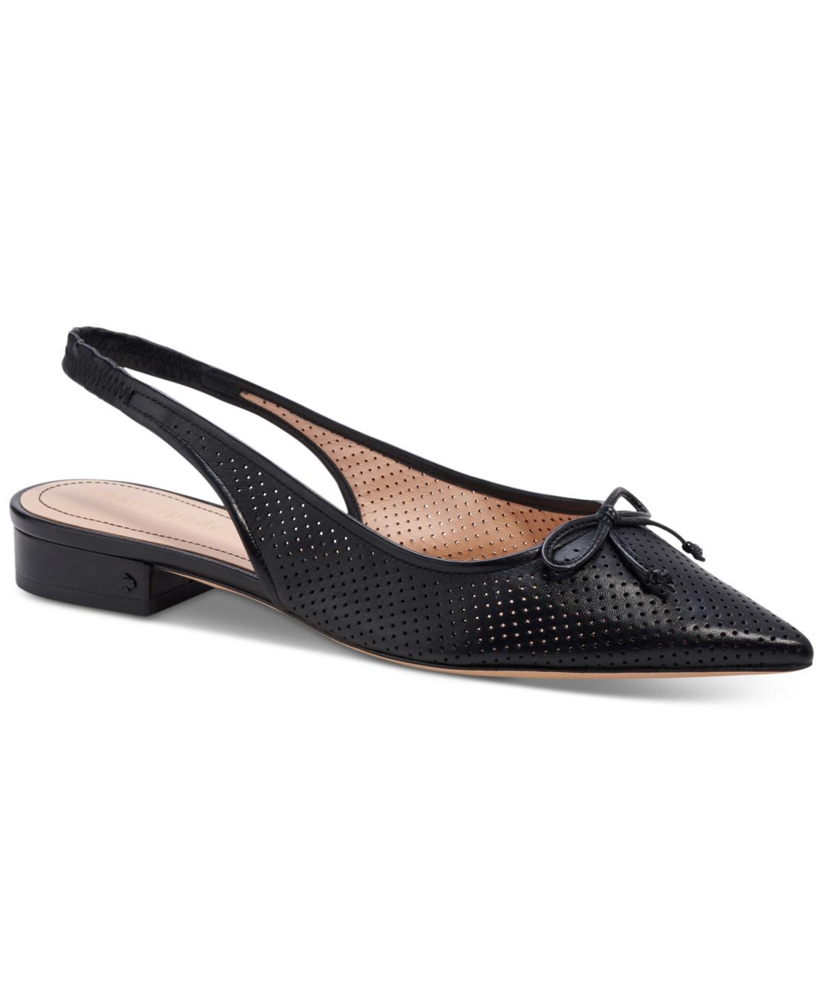 kate spade new york Womens Veronica Flat Pointed Toe Slingback Ballet Flats Product Image
