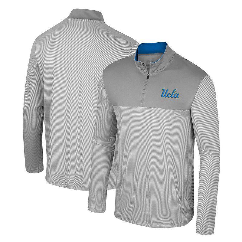 Men's Colosseum Gray UCLA Bruins Tuck Quarter-Zip Top, Size: XL, Grey Product Image
