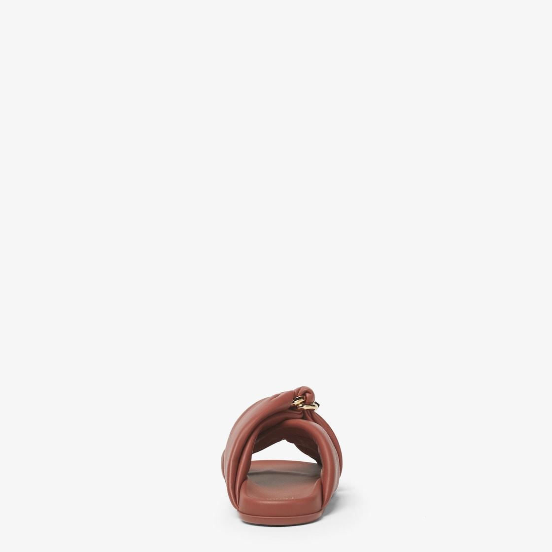 Fendi FeelSienna leather slides Product Image
