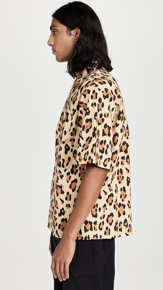 Marni Leopard Cotton Poplin Shirt | Shopbop Product Image