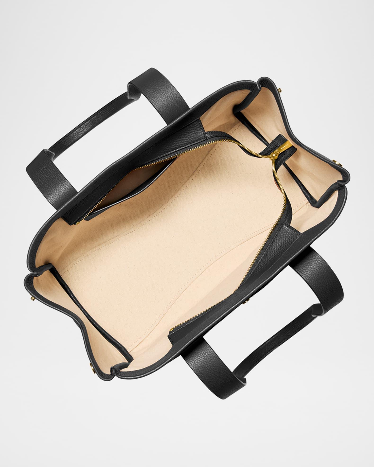 Romee Large East-West Leather Tote Bag Product Image