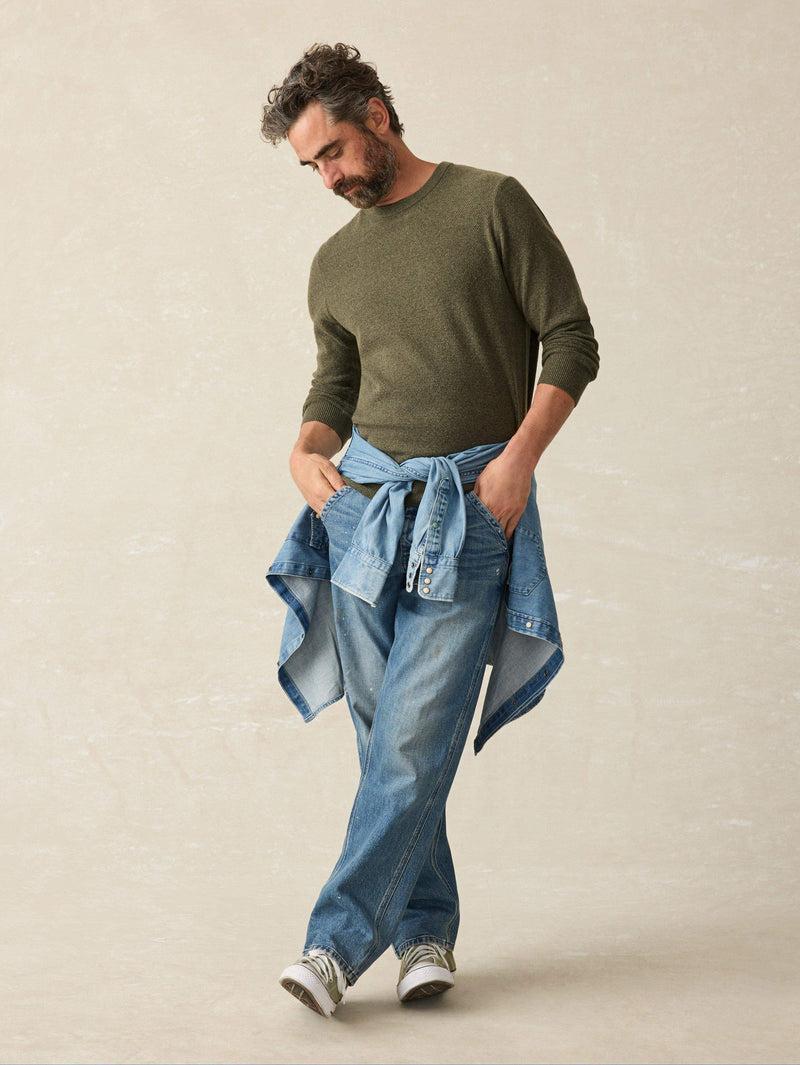 Jackson Crew Sweater - Olive Heather Product Image
