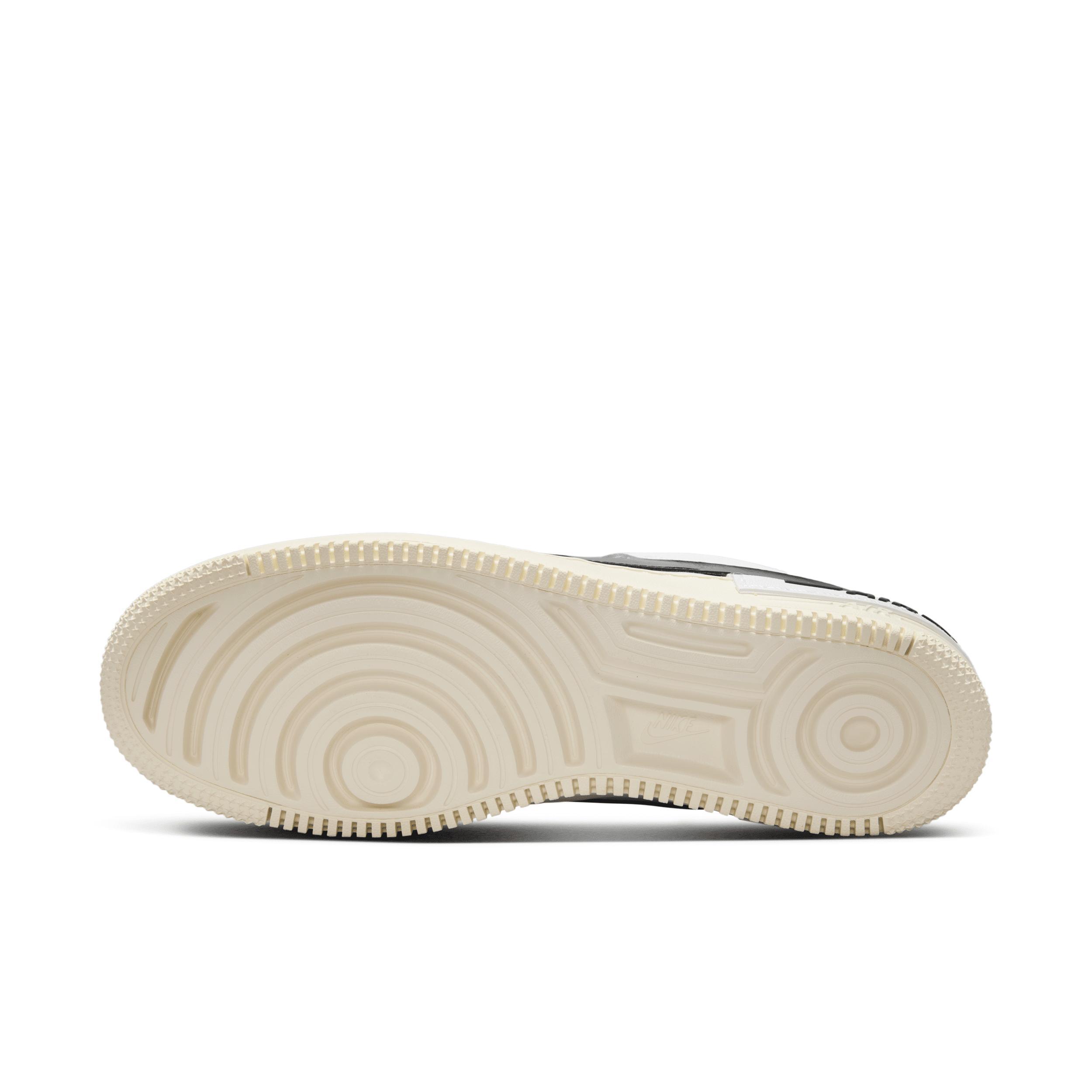 Nike Womens Air Force 1 Shadow Casual Shoes in White/Off Noir/Collegiate Grey Product Image