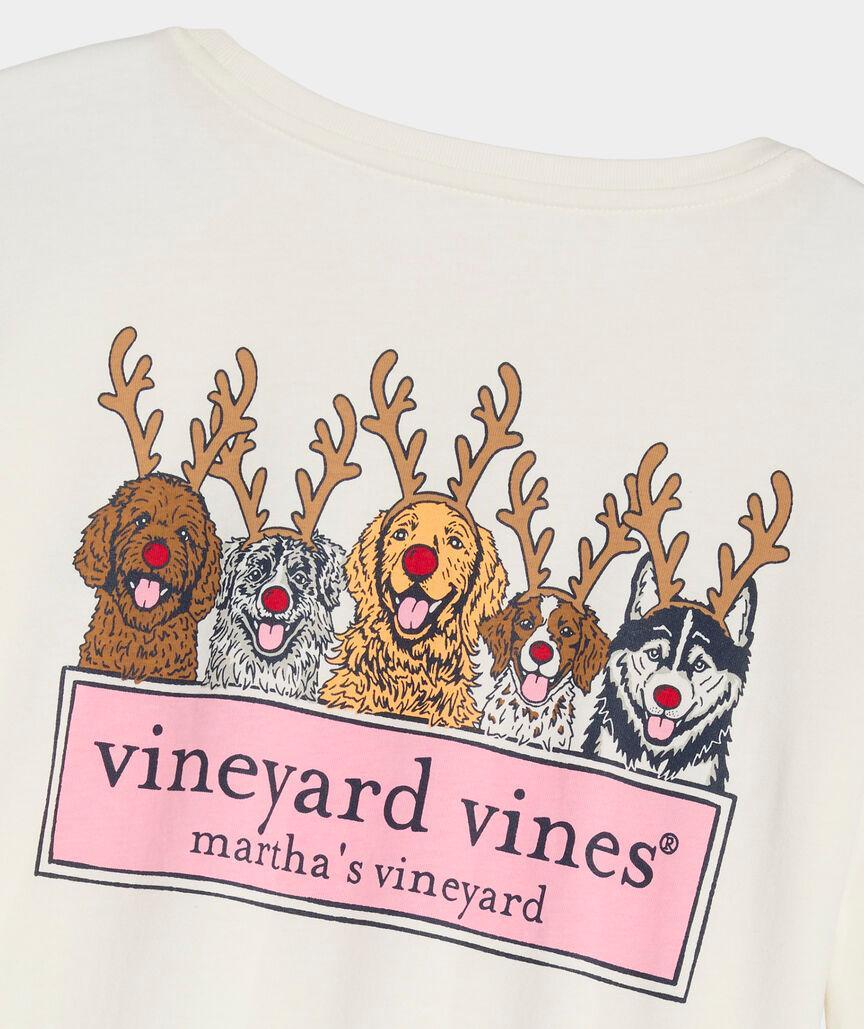 Women's Reindeer Pups Logo Box Long-Sleeve Tee Product Image