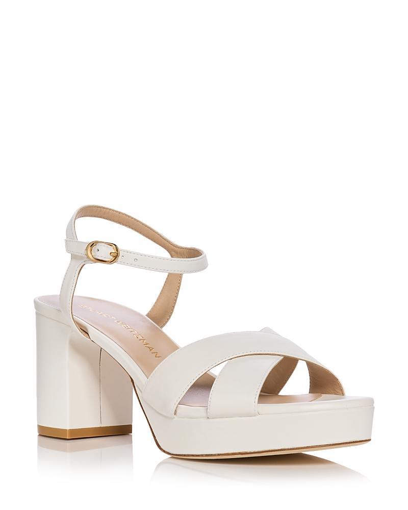 Womens Dayna 80MM Leather Platform Sandals Product Image