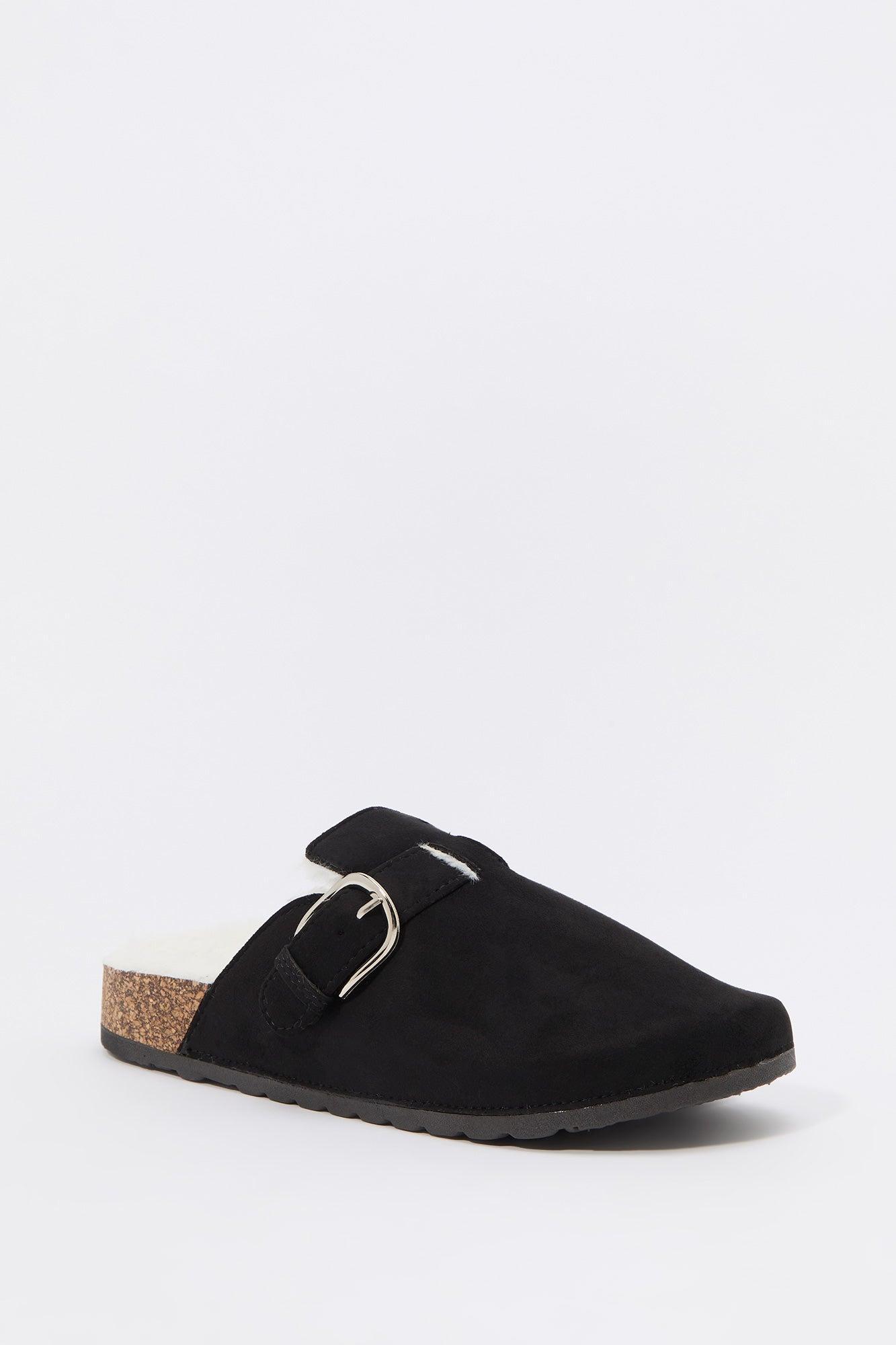 Faux Fur Lined Clog Slide Female Product Image
