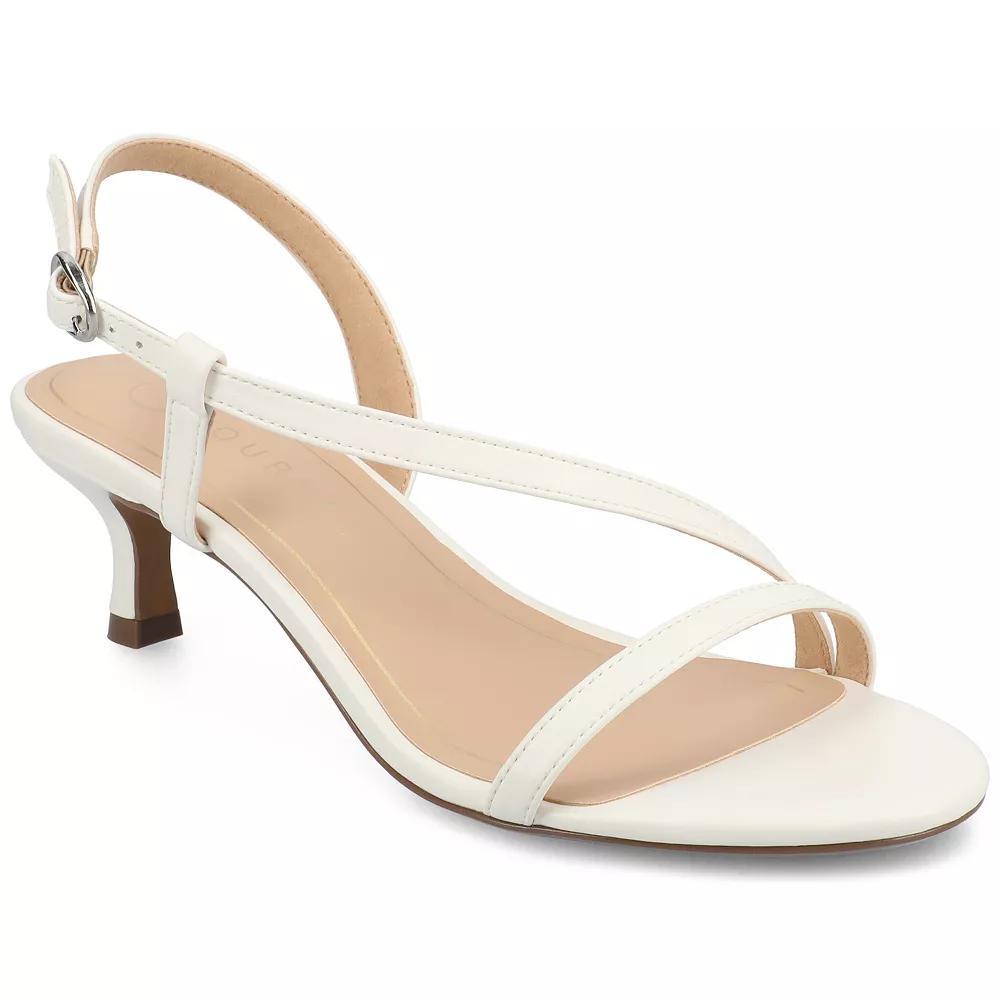 Journee Jemry Womens Crossover Strap Kitten Heel Dress Sandals Product Image