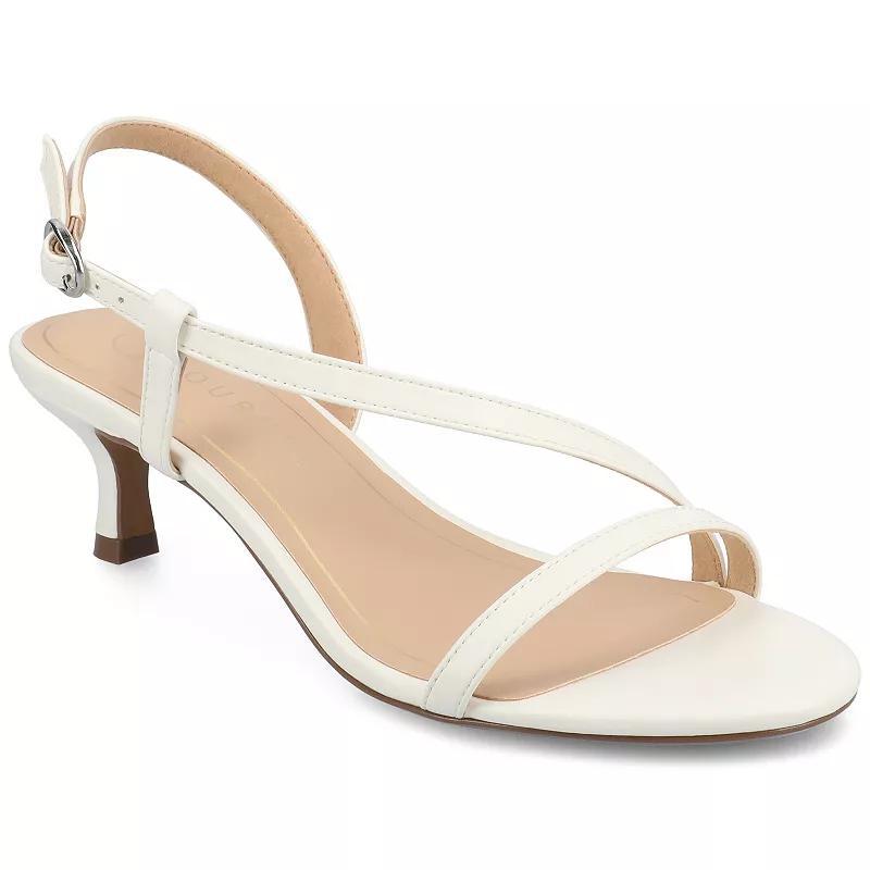 Journee Jemry Womens Crossover Strap Kitten Heel Dress Sandals Product Image