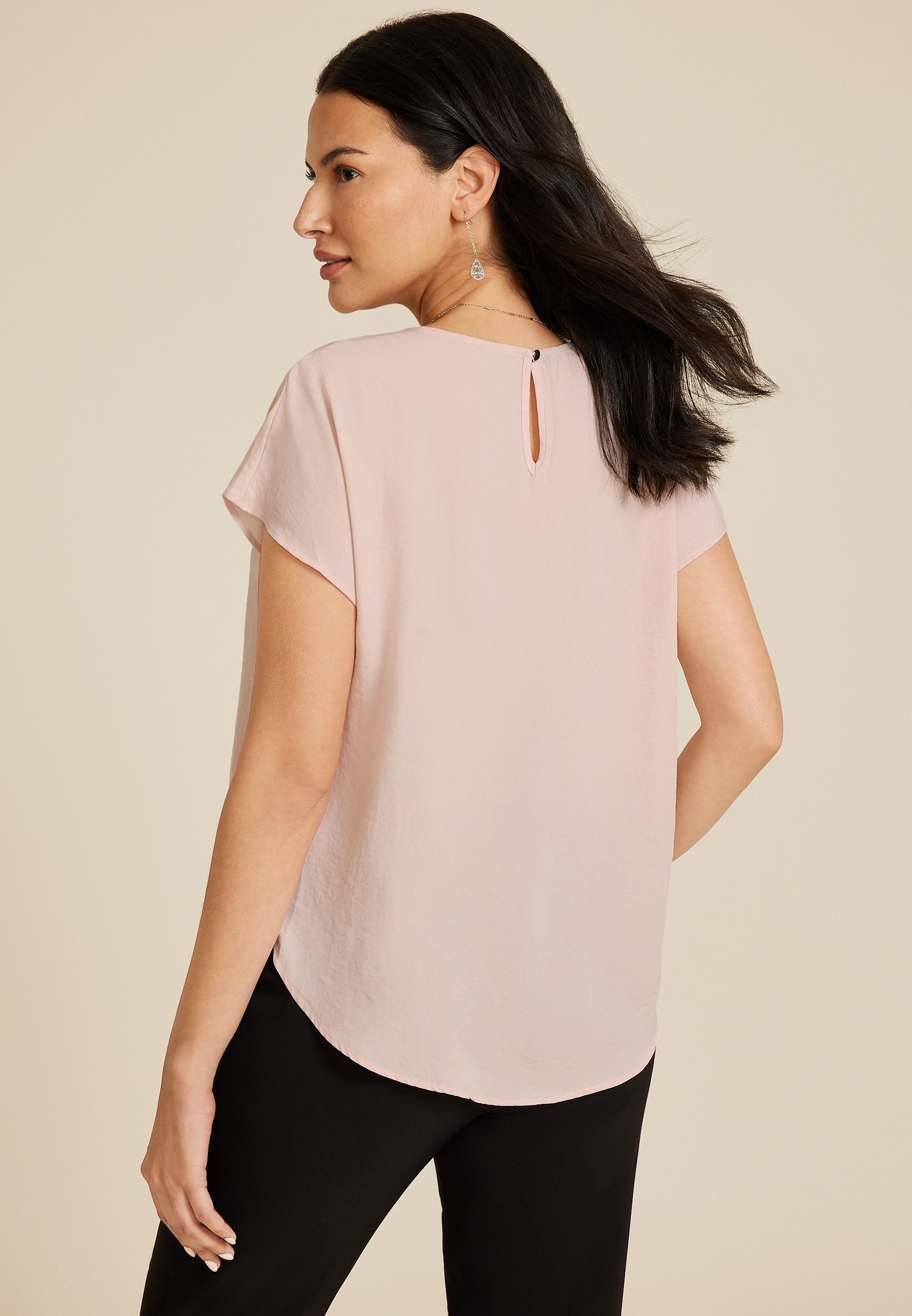 Delton Pleated Shoulder Blouse Product Image