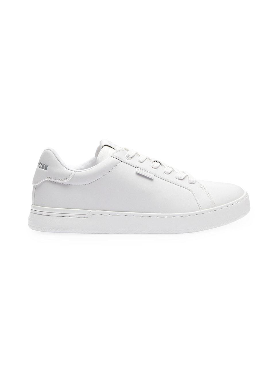 COACH Lowline Leather Low Top (Optic ) Men's Shoes Product Image