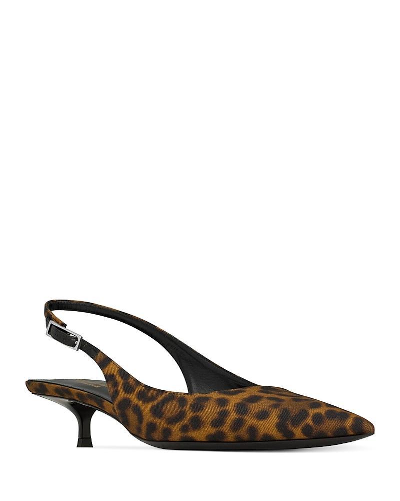 Saint Laurent Womens Cherish Slingback Pumps Product Image