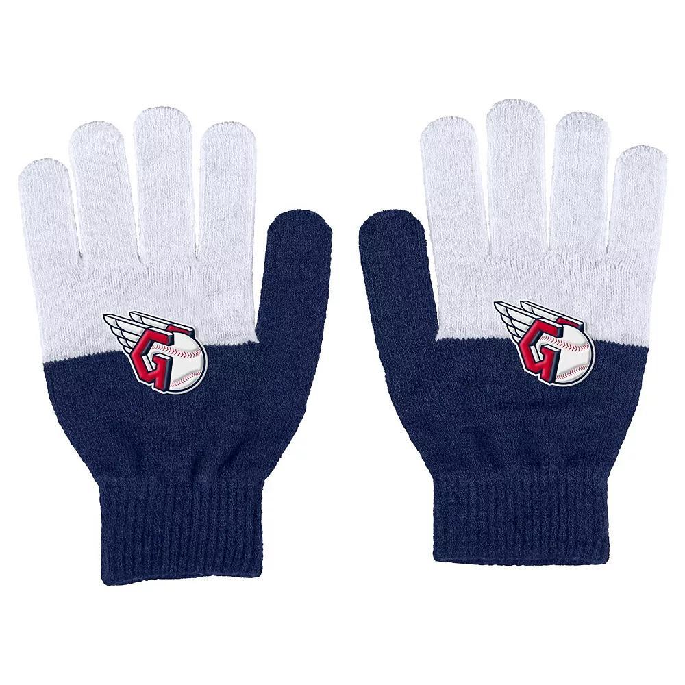 Women's WEAR by Erin Andrews Cleveland Guardians Color-Block Gloves, Grd Team Product Image