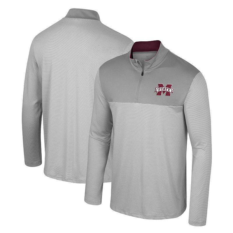 Men's Colosseum Gray UCLA Bruins Tuck Quarter-Zip Top, Size: XL, Grey Product Image