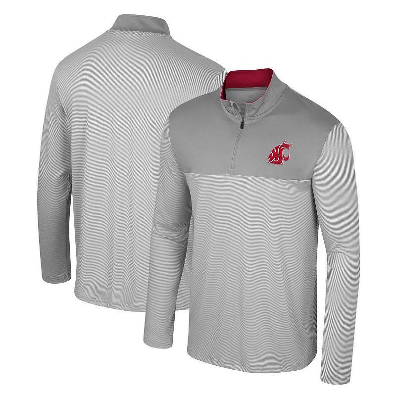 Men's Colosseum Gray UCLA Bruins Tuck Quarter-Zip Top, Size: XL, Grey Product Image