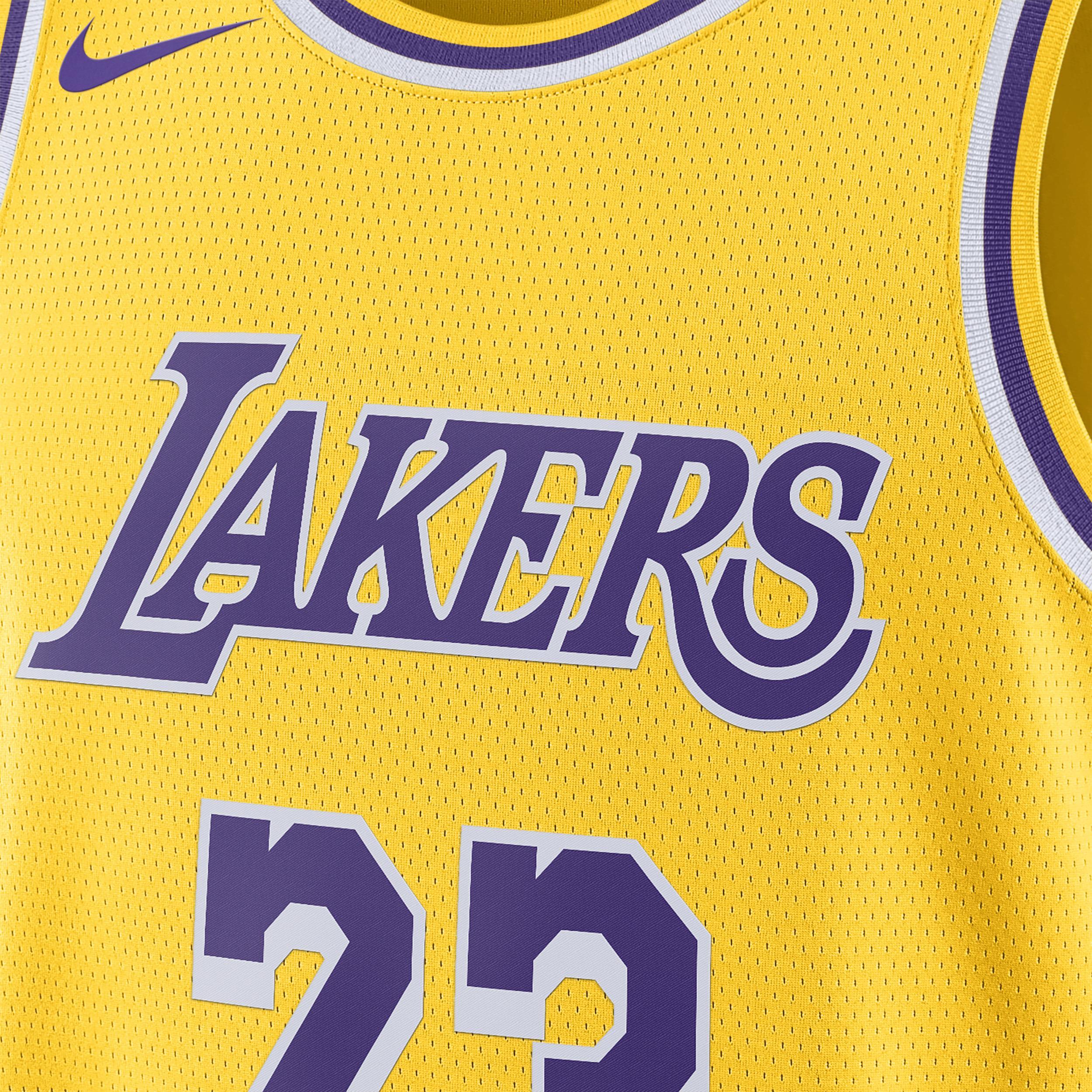 Los Angeles Lakers Icon Edition 2022/23 Nike Men's Dri-FIT NBA Swingman Jersey Product Image
