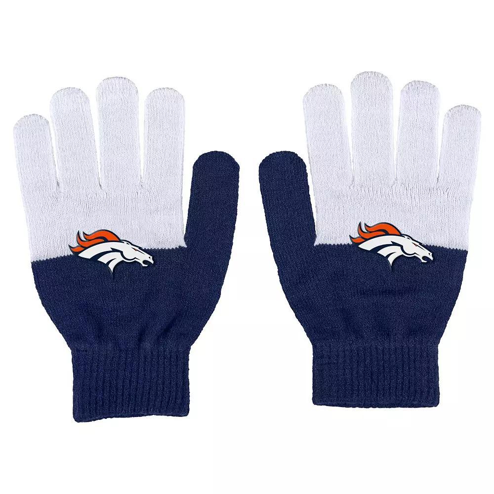 Women's WEAR by Erin Andrews Denver Broncos Color-Block Gloves, Team Product Image