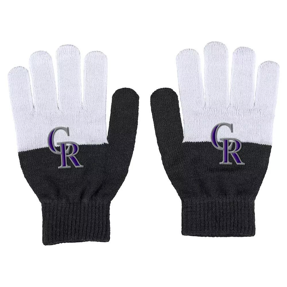 Women's WEAR by Erin Andrews Colorado Rockies Color-Block Gloves, Team Product Image