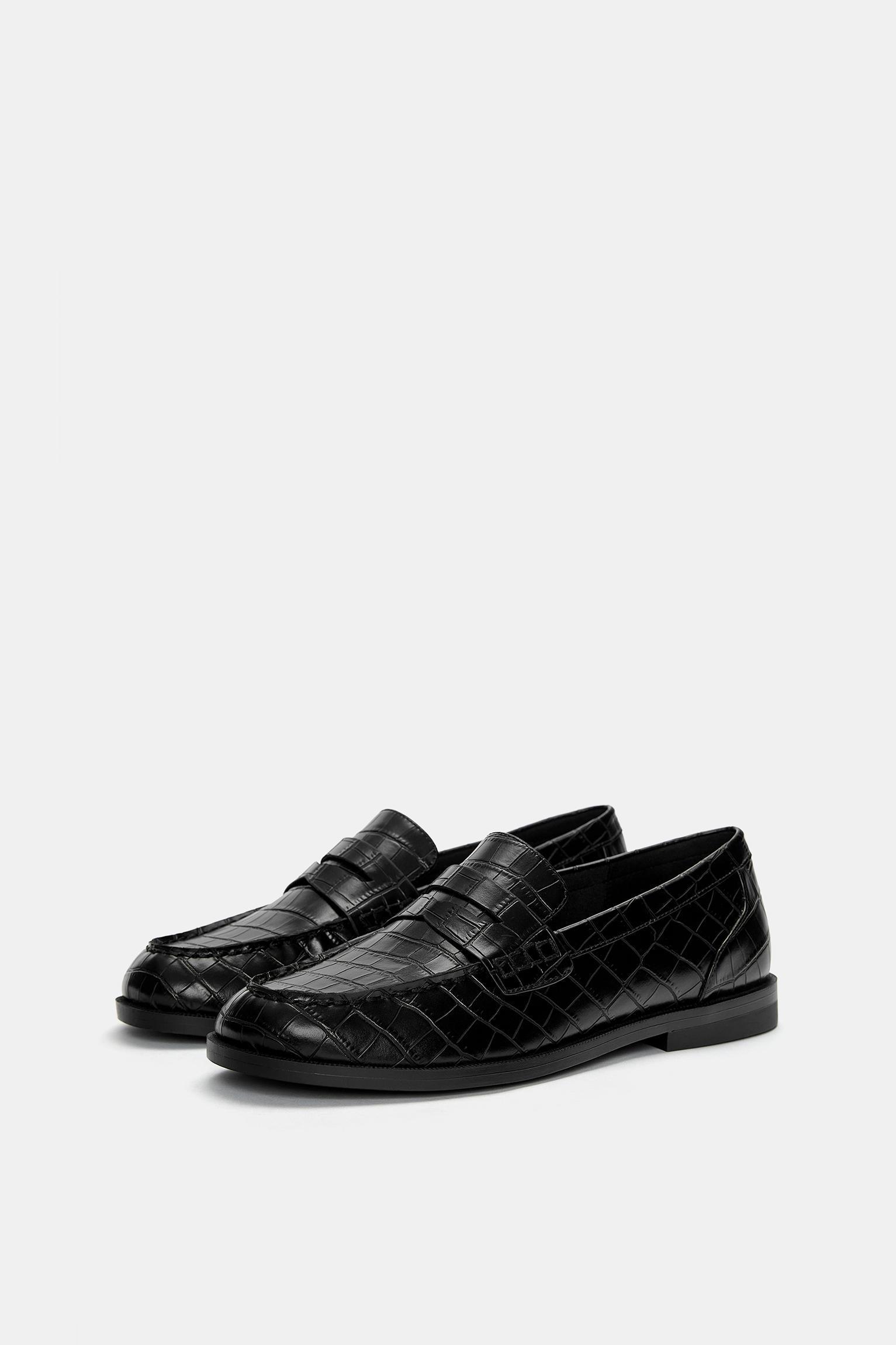 Mock croc loafers Product Image