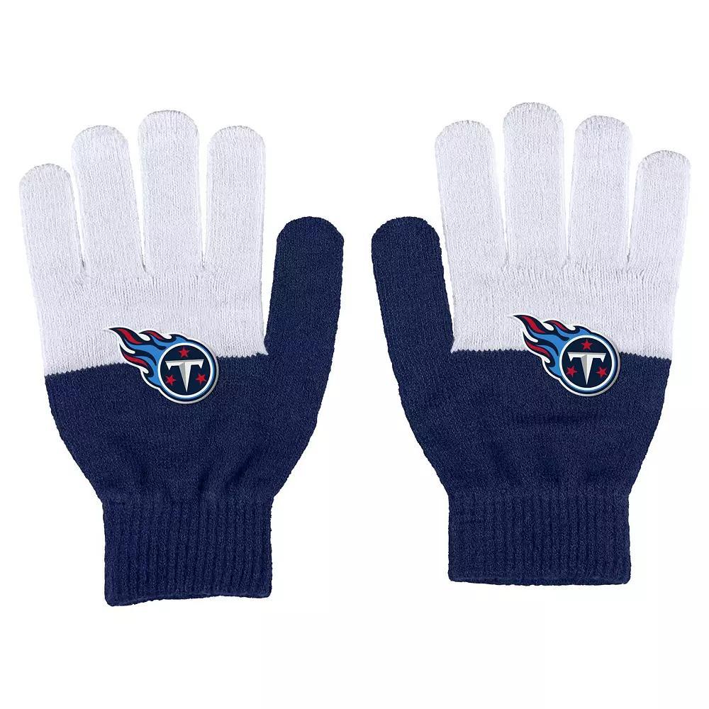 Women's WEAR by Erin Andrews Tennessee Titans Color-Block Gloves, Team Product Image