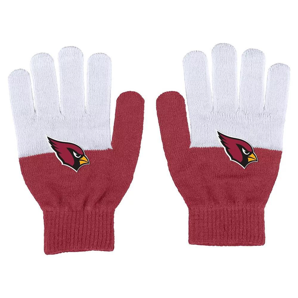 Women's WEAR by Erin Andrews Arizona Cardinals Color-Block Gloves, Team Product Image