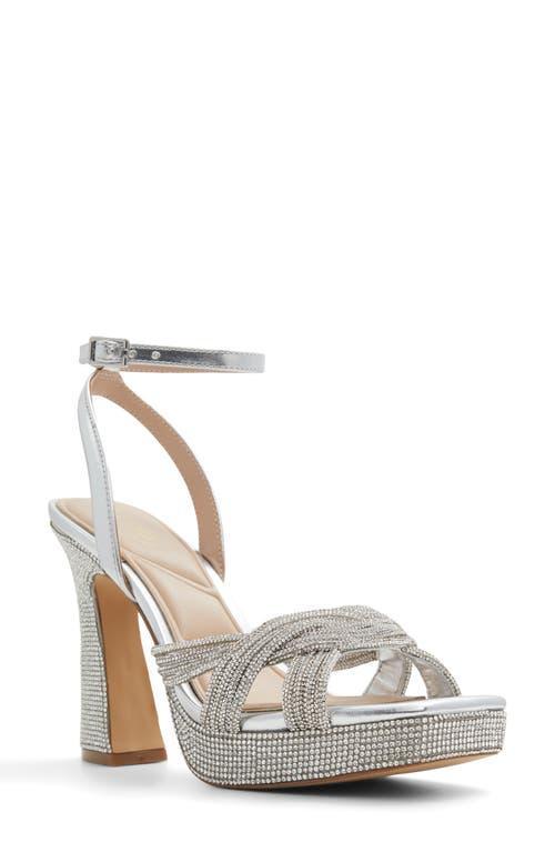 Glimma Silver Women's Strappy sandals | ALDO US Product Image