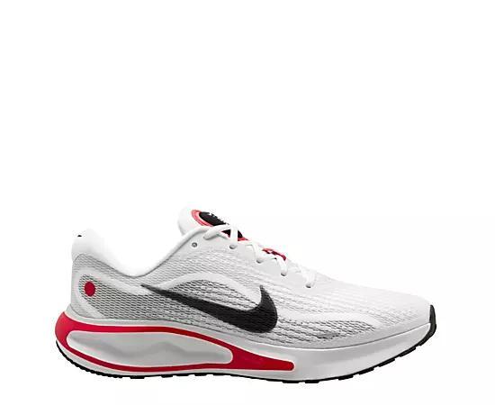 Nike Journey Run Men's Road Running Shoes, Size: 15, White Black Red Product Image