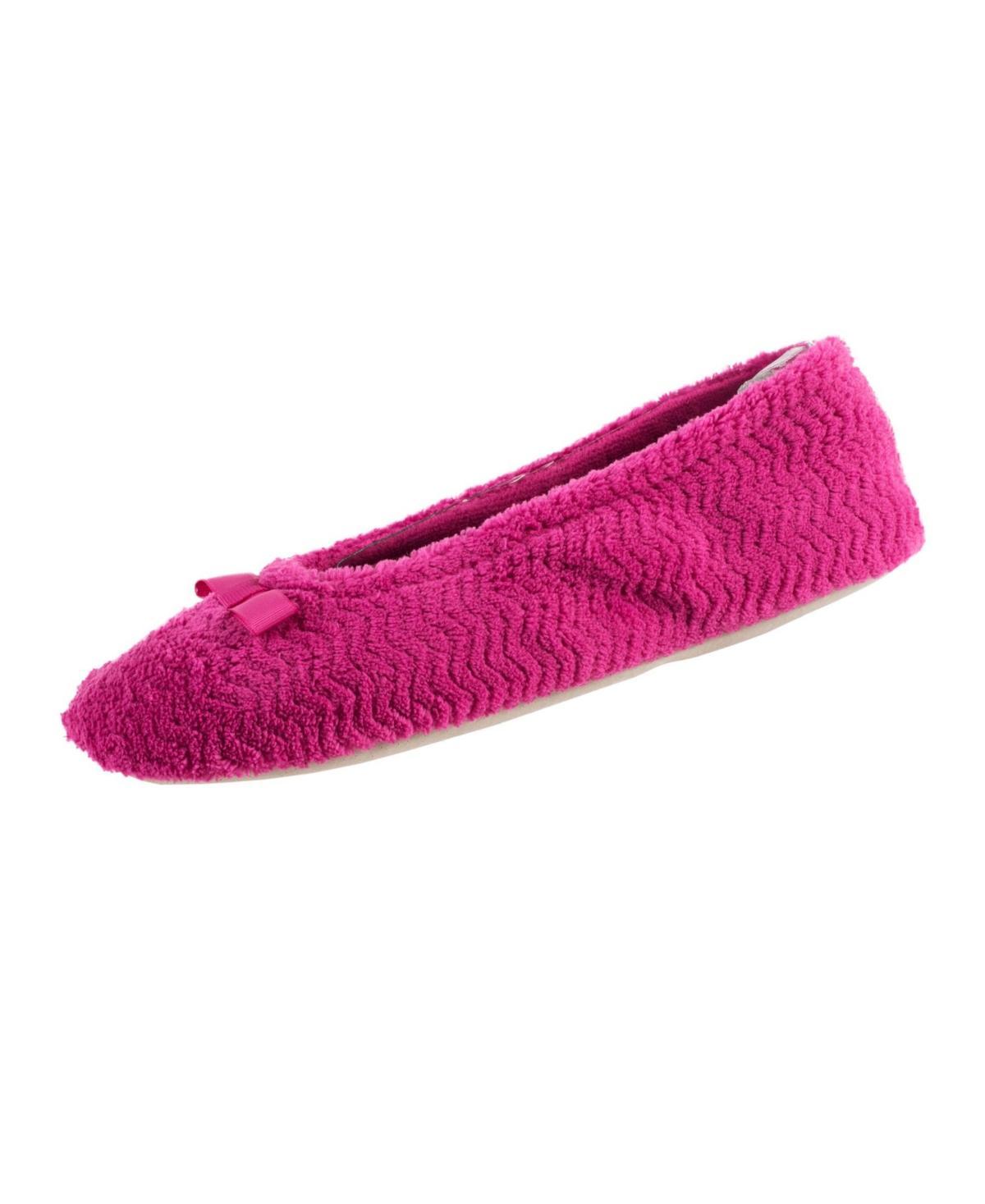 isotoner Chevron Women's Ballet Slippers, Size: Medium, Brown Product Image