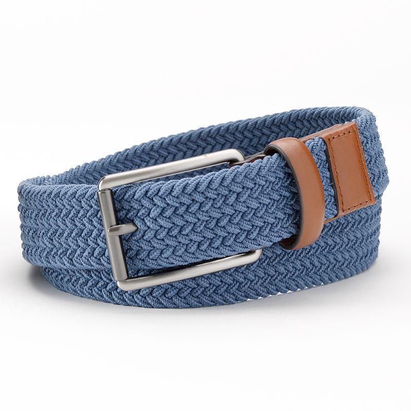 Men's Grand Slam Braided Stretch Golf Belt, Size: 30, Blue Product Image