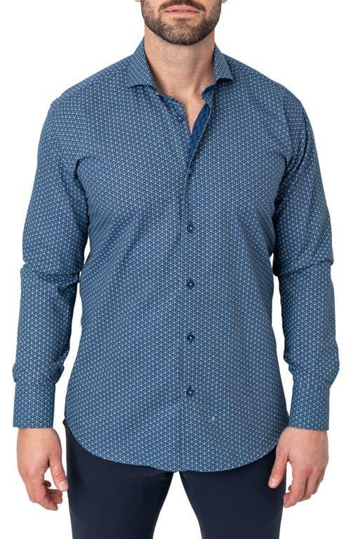 Mens Einstein Tonal Triangles Sport Shirt Product Image