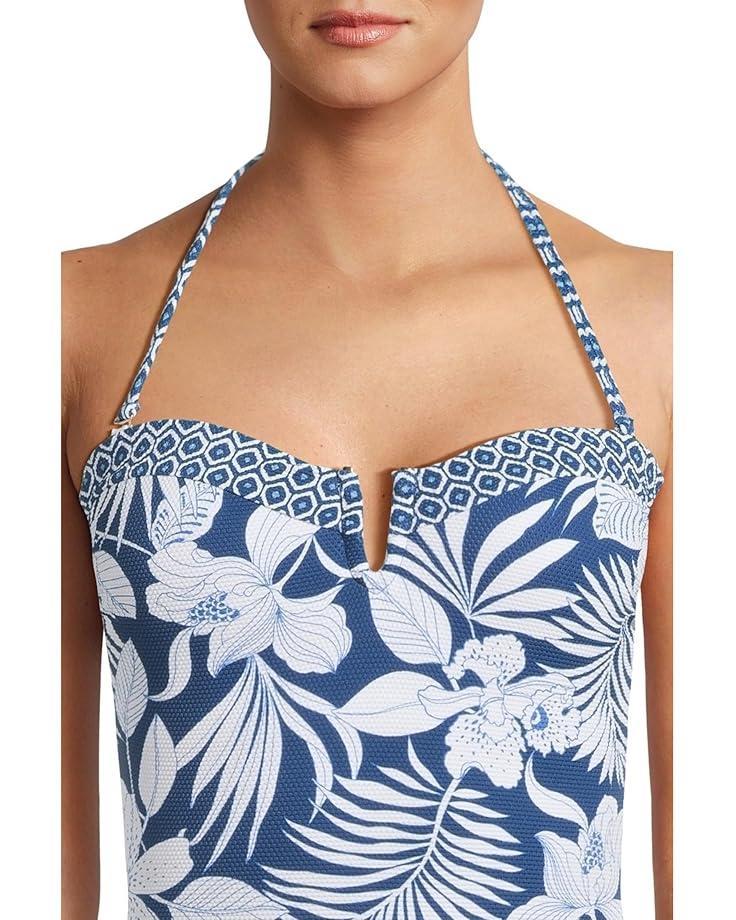 Palm Modern Mosaic Maillot 1Pc Product Image