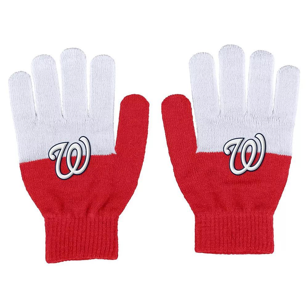 Womens WEAR by Erin Andrews Washington Nationals Color-Block Gloves Product Image