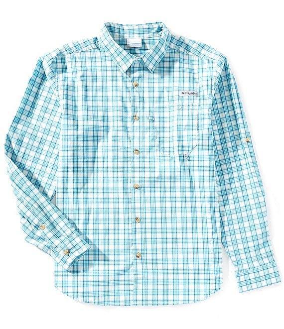 Columbia PFG Performance Stretch Harbor Peak Long Sleeve Woven Shirt Product Image