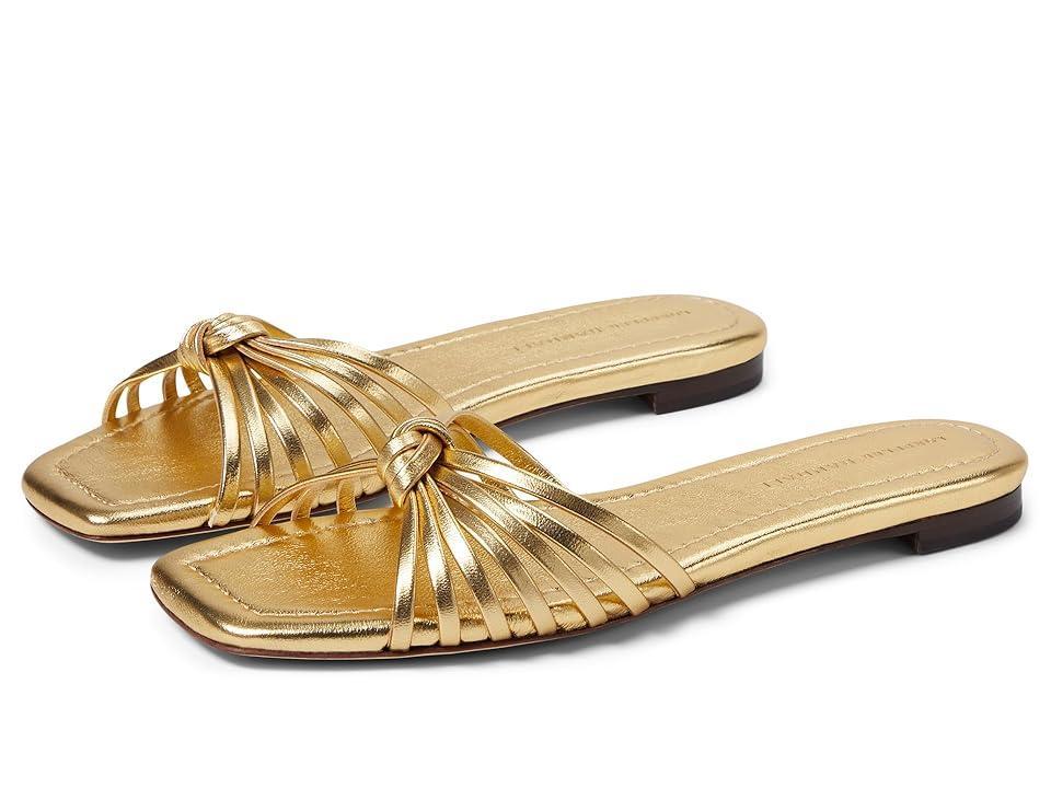 Izzie Leather Knot Flat Sandals Product Image